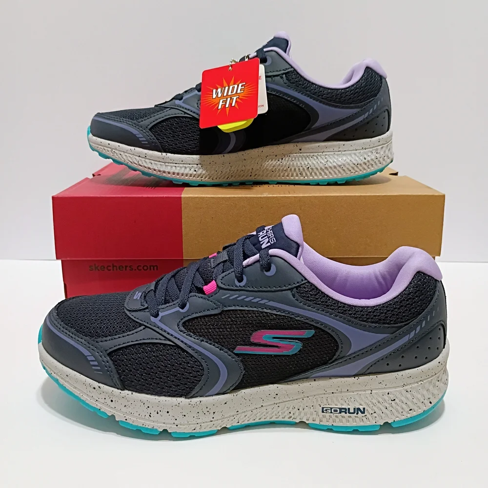 Skechers Go Run Consistent Vivid Horizon Lavender Training Sneakers - Picture 2 of 13